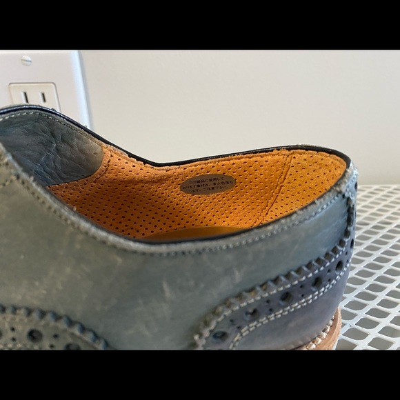 Momon Japanese Blue Oxford Shoes - Picture 5 of 6